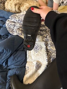 Hunter Black womens rain boots. Extended calf. Size 9